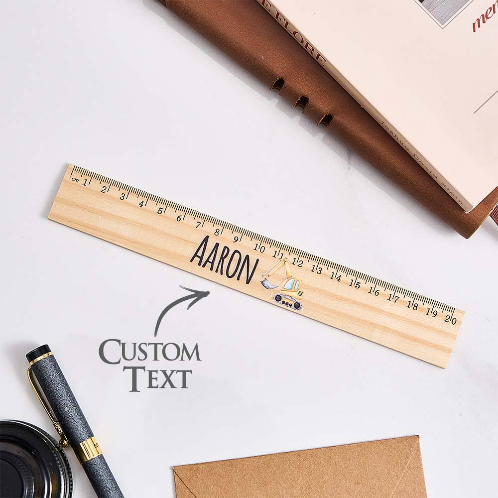 Personalized Name Ruler Custom Wooden Ruler School Enrollment Gifts Back to School Gifts for Children