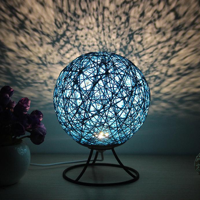 Sepak Takraw Night Light Moon Lamp LED Decorative Night Light Seven Colors Usb Table Lamp Bedroom Bedside Home Decoration Gift