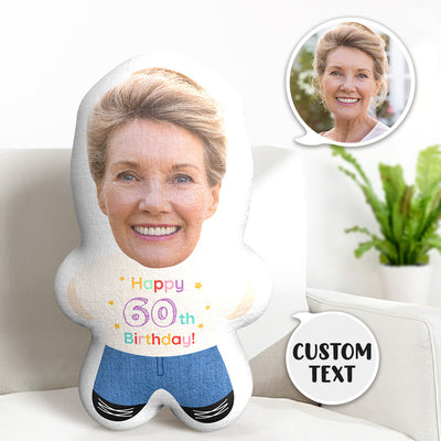 Custom Face Pillow Birthday Minime Throw Pillow Custom Text Personalized Birthday Gifts