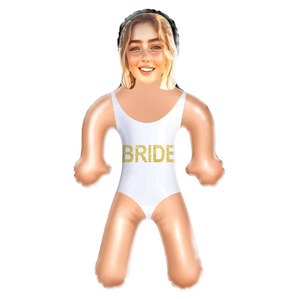 Personalized Bride Swimming Blow Up Dolls Funny Bridal Bachelorette Gifts for Her