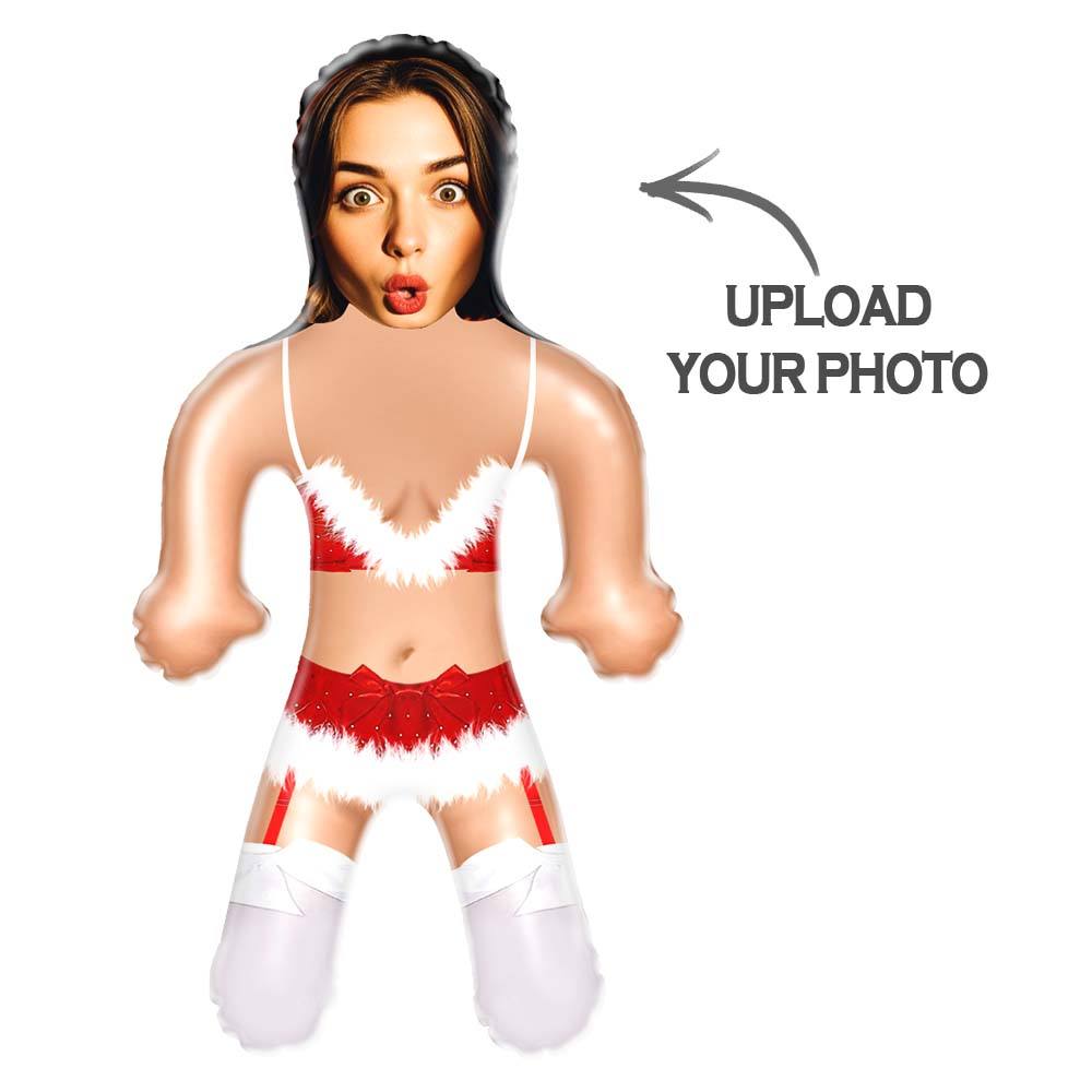 Custom Christmas Lingerie Blow Up Doll Funny Inflatable Doll Face Air Minime Doll Christmas Gift