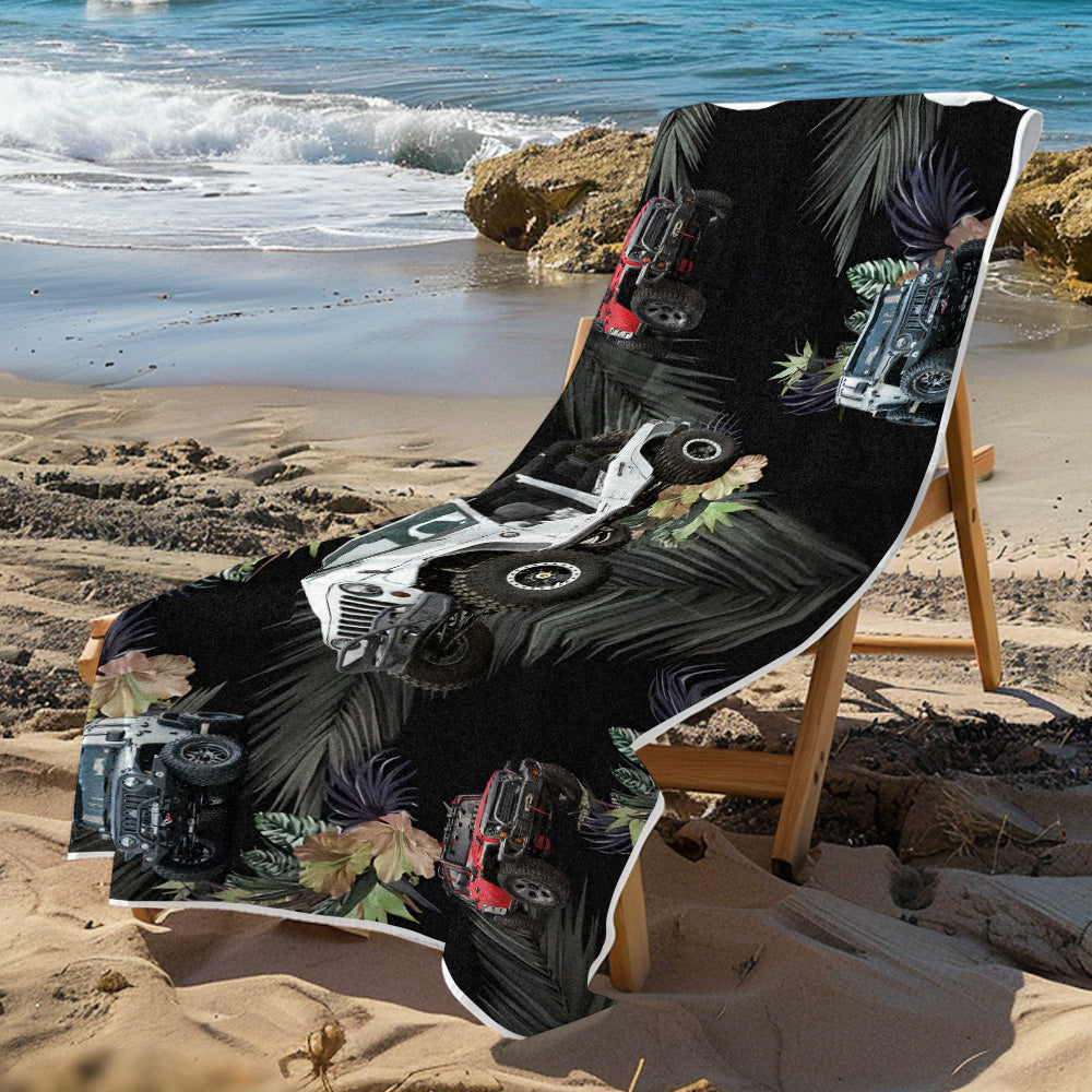 Custom Photo Car Beach Towel