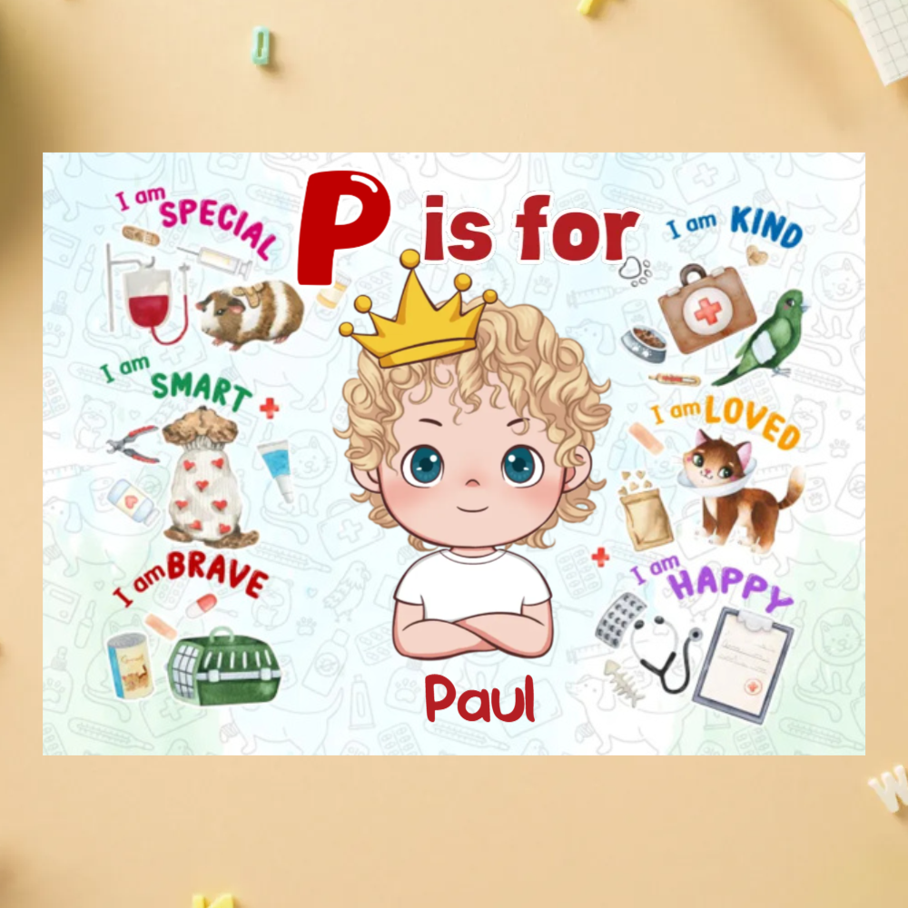 Personalized Jigsaw Puzzle Gift for Kids with VET – Custom Kids Jigsaw Puzzle