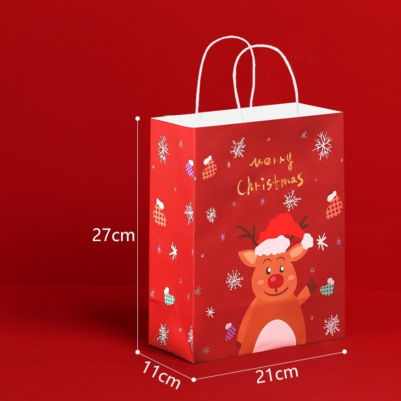 27x21x11cm Christmas Gifts Bag Cute Elk Gift Bag For Festival Package