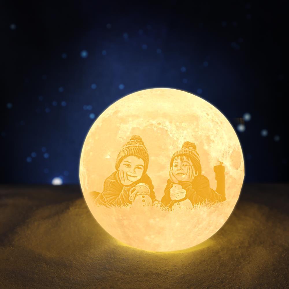 3D Print Painting Light Photo Moon Lamp Shades Personalized Engraved Moon Lamp Gifts for Men Date Night Ideas