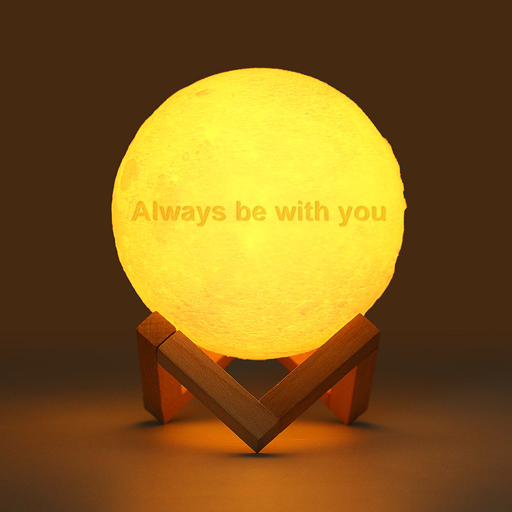 Halloween Gifts Custom Photo Lamp 3D Printed Moon Lamp 2 Colors for Love