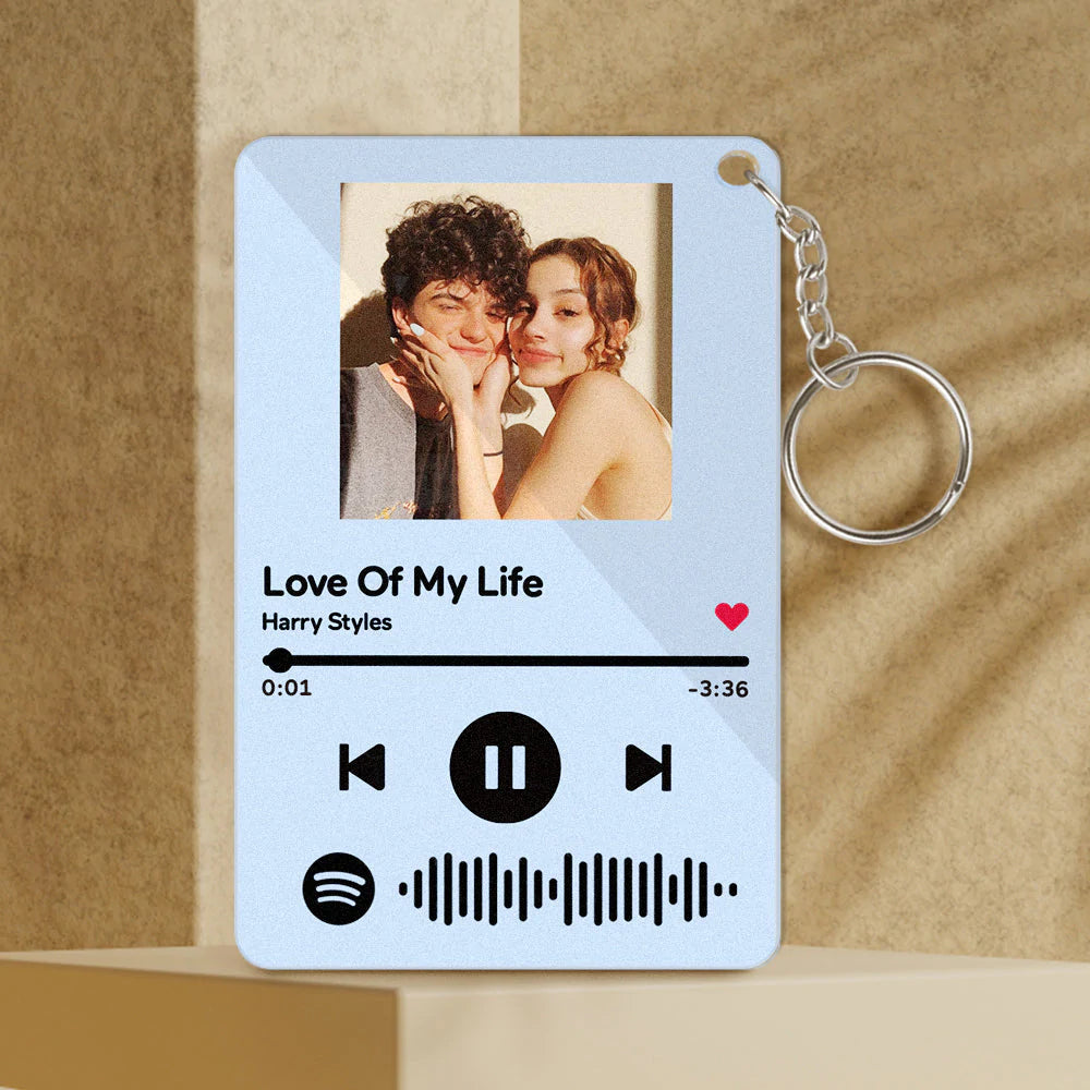 Custom Keychain Scannable Spotify Code Colorful Acrylic Scan Music Gifts