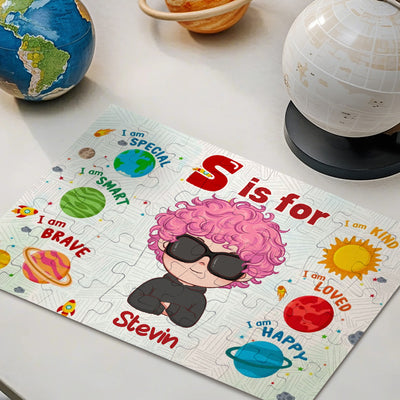 Custom Solar System Puzzle Gift for Kids – Fun and Engaging Personalized Jigsaw with Your Child's Name