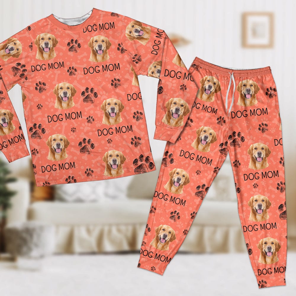 Custom Photo With Paw For Dog Lovers Sleepwear