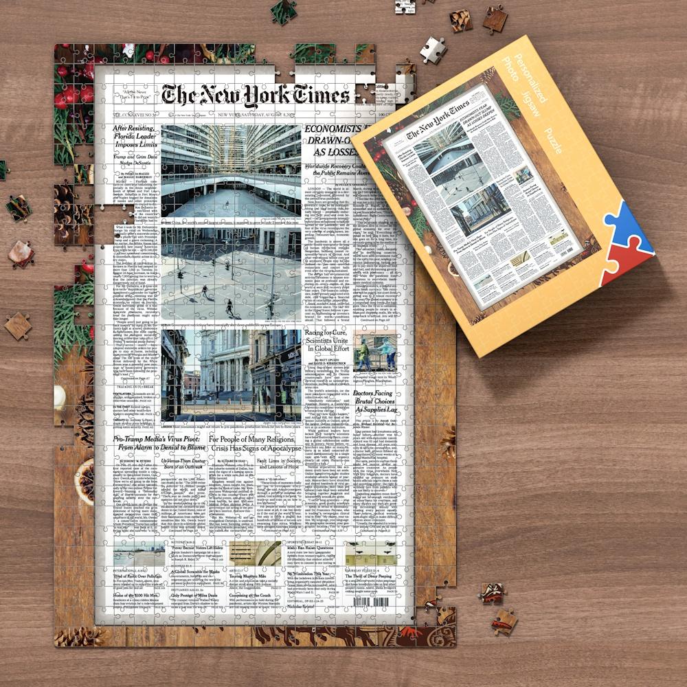 Personalized Gifts, The Los Angeles Times Front Page Jigsaw Puzzle  Newspaper Puzzle