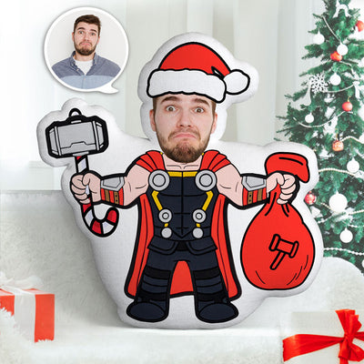 Christmas Gift Personalized Face Santa Thor MiniMe Doll
