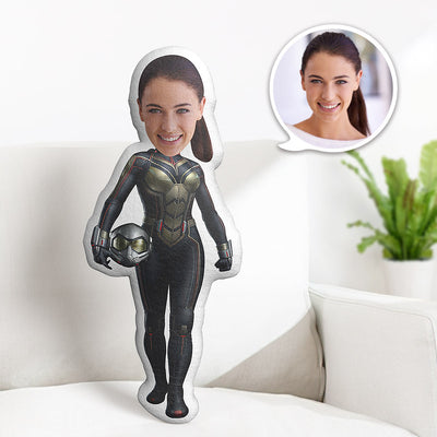 Custom Body Pillow Ant-Man Personalized Face Throw Pillow Best Gift for Her - mysiliconefoodbag