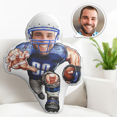 Custom Body Pillow Tennessee Titans Personalized Face Throw Pillow Best Gift for Him - mysiliconefoodbag