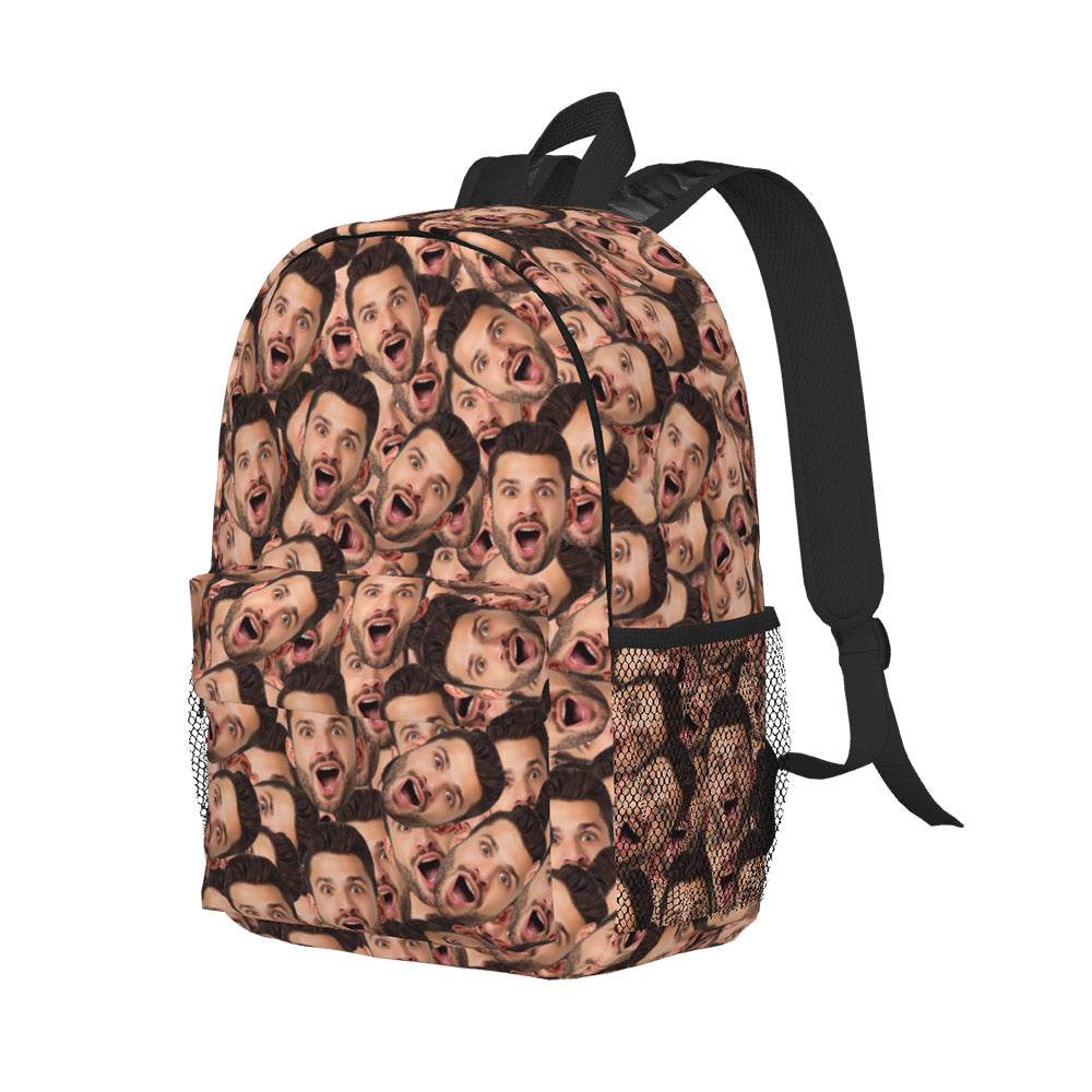 Custom Face Backpack Personalised Funny School Bag for Kids