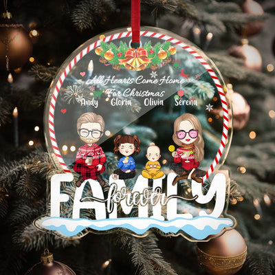 Christmas Ornaments Custom Family Members Personalized Hairstyle Clothes Name Christmas Gifts - mysiliconefoodbag