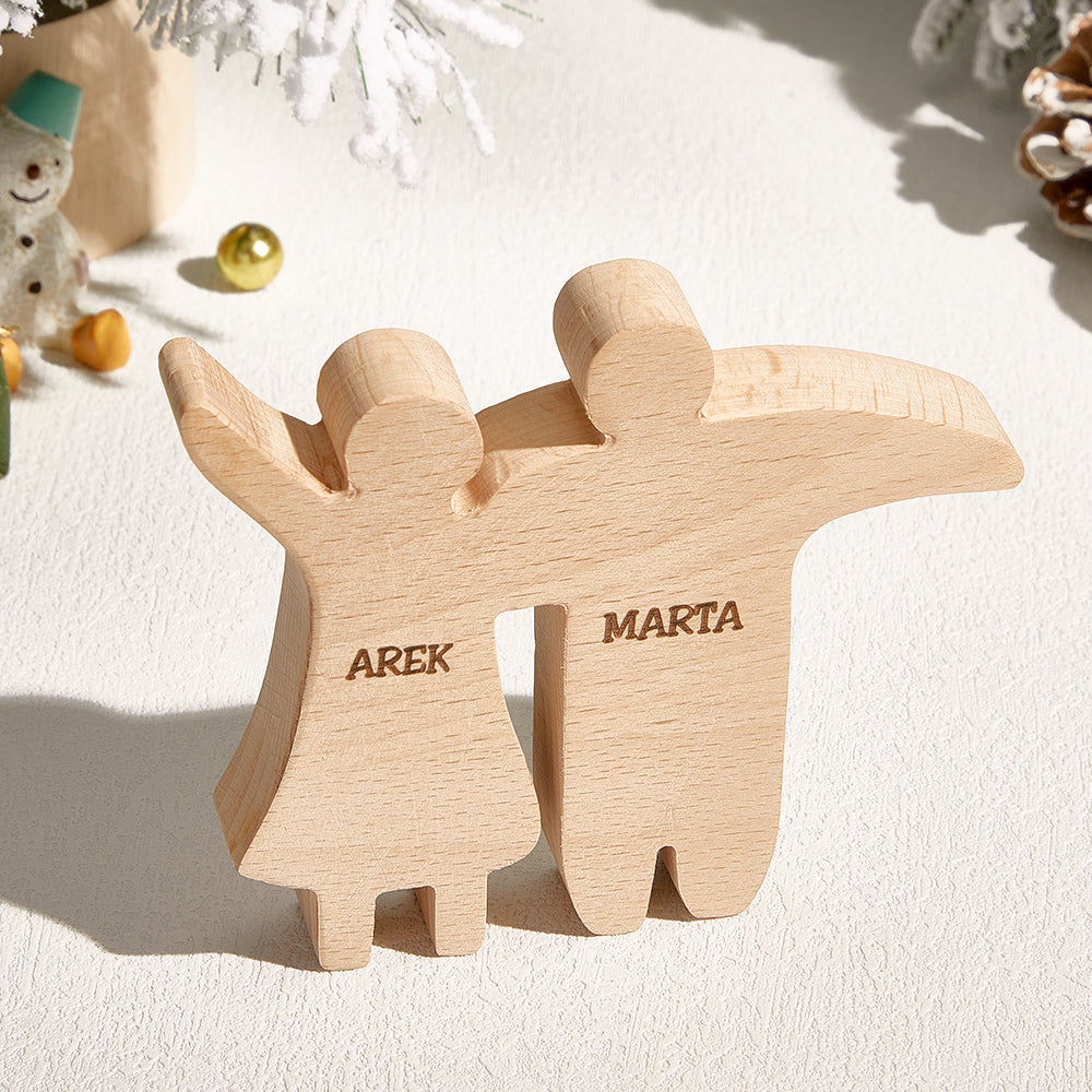 Personalized Wooden Family Puzzle Decor Custom Name Gifts for any Occasion