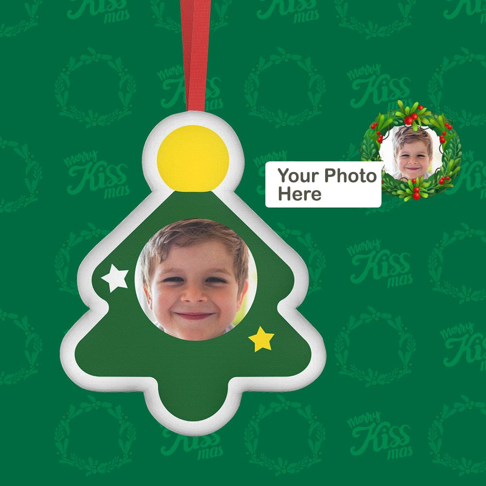 Xmas Suprise Gifts Christmas Photo Hanging Decorations Blind Box Custom Face Christmas Hanging Ornaments