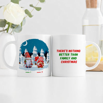 Christmas Family Coffee Mug Personalized Gnome Christmas Gift - mysiliconefoodbag