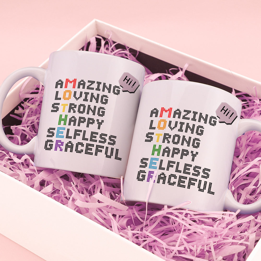 Acrostic Poem Mug for Mom, Mother's Day Gift