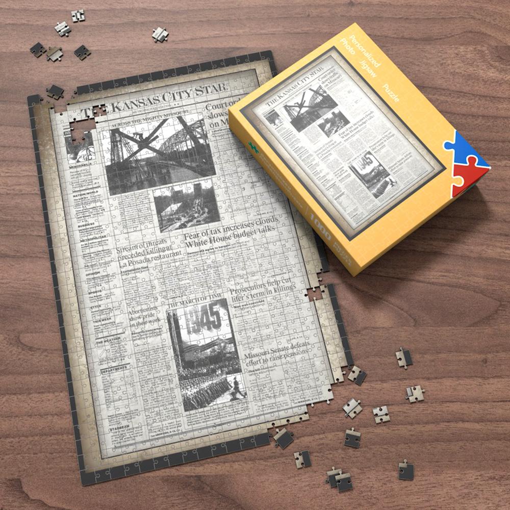 New York Times Day You Were Born Puzzle, New York Times Birthday Puzzle, Newspaper Puzzle