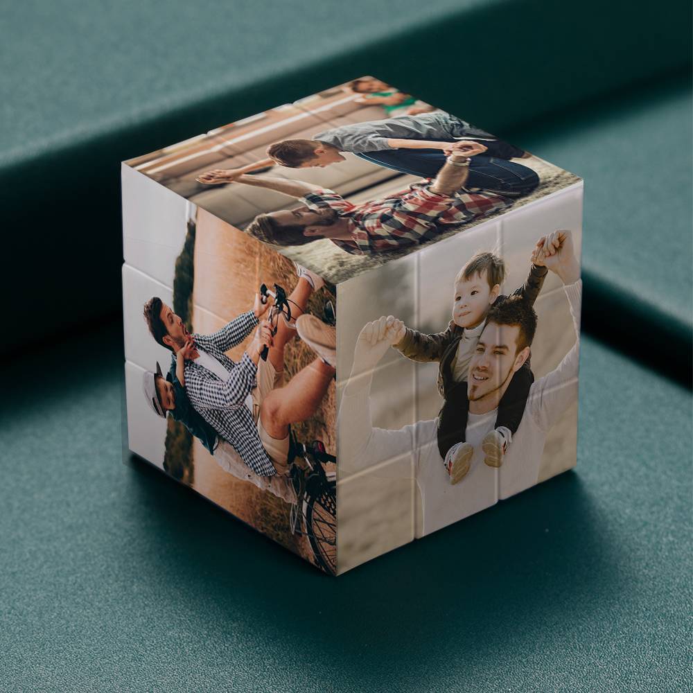 Customized Multi Photo Rubic's Cube - Puzzle for Couple