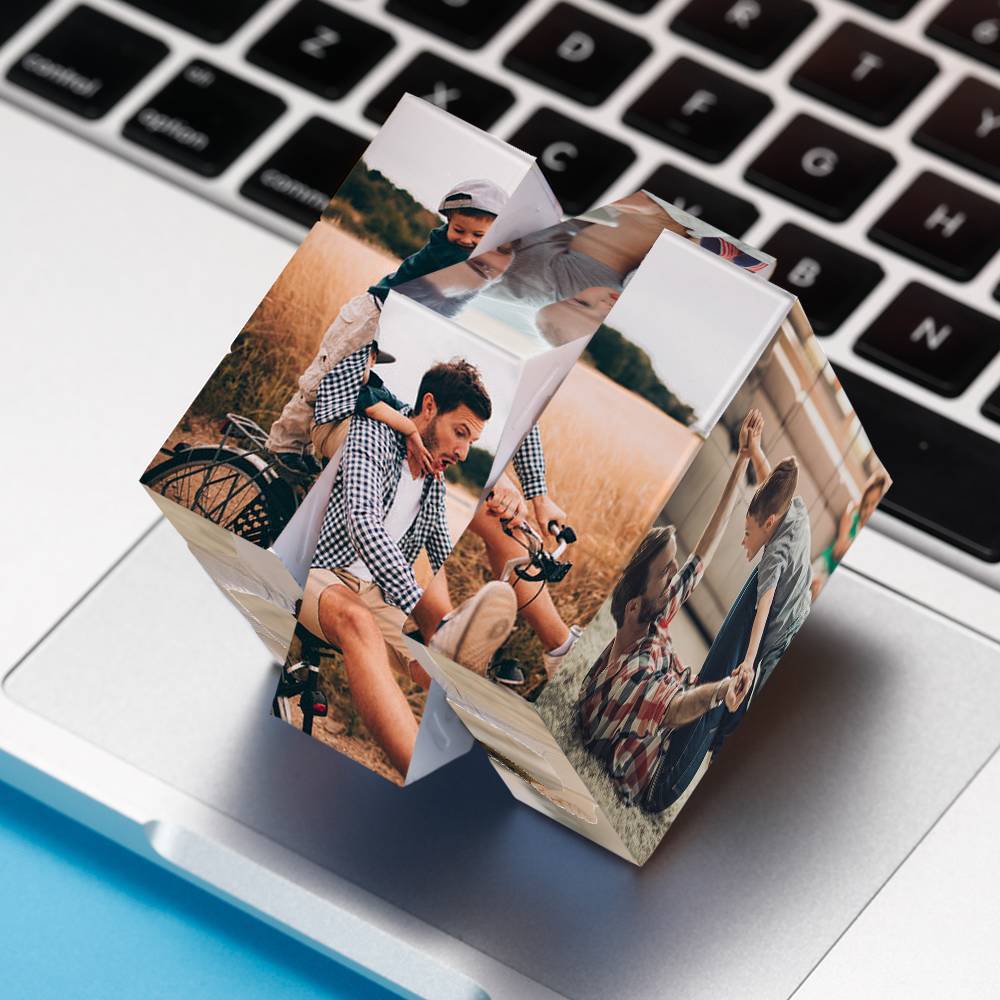 Customized Multi Photo Rubic's Cube - Puzzle for Couple