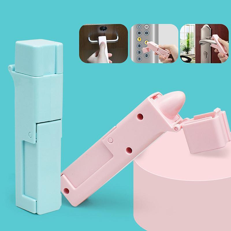 Zero Contact Tool Elevator Press Stick Reusable Popular Alcohol Disinfection Door Open Sticker Door Handle self & family Protection Equipment